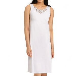 Hanro Felice Lace-Trimmed Supima Cotton Nightgown – White, XS (NWT)